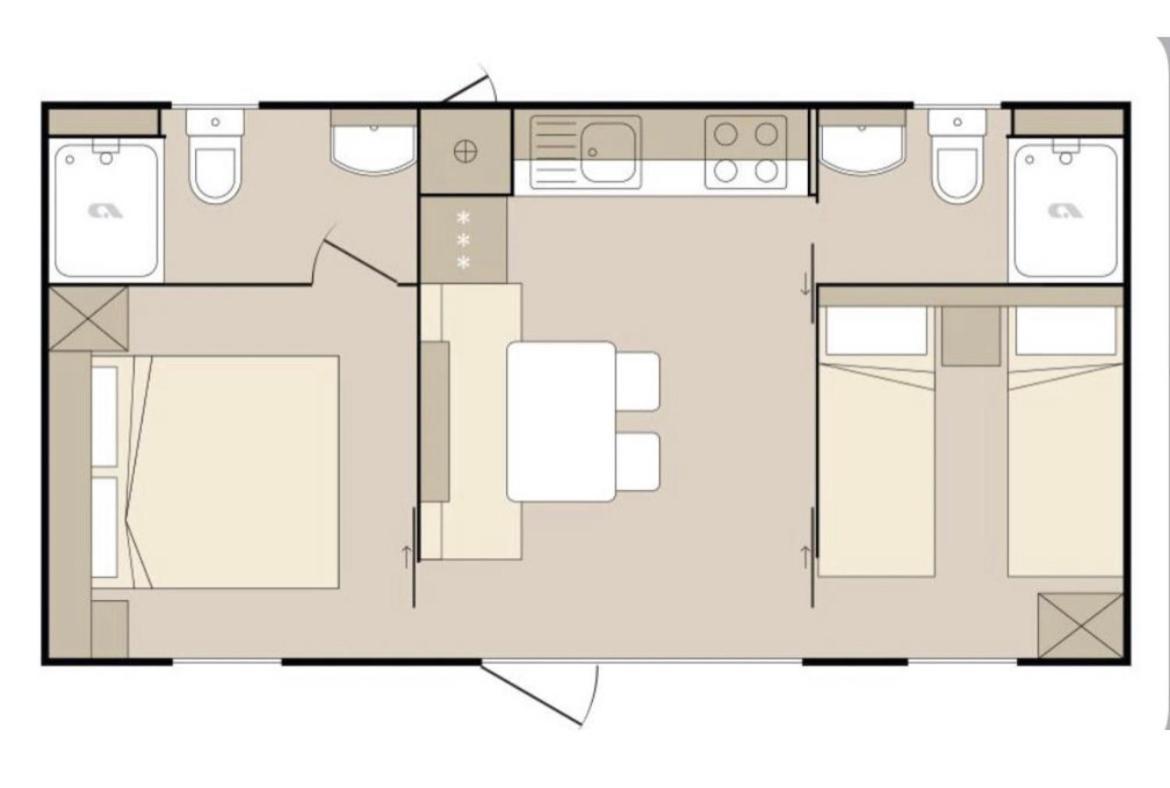 באסקה וודה Oaza Mira Mobile Houses - Camp Basko Polje #Bestoffer מראה חיצוני תמונה