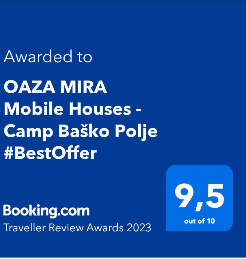 באסקה וודה Oaza Mira Mobile Houses - Camp Basko Polje #Bestoffer מראה חיצוני תמונה